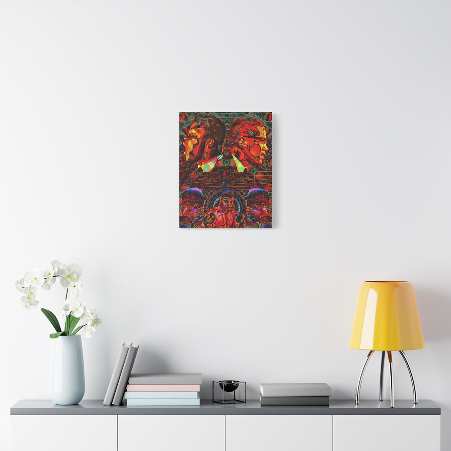 Vibrant Matte Canvas Art - Colorful Abstract Portraits