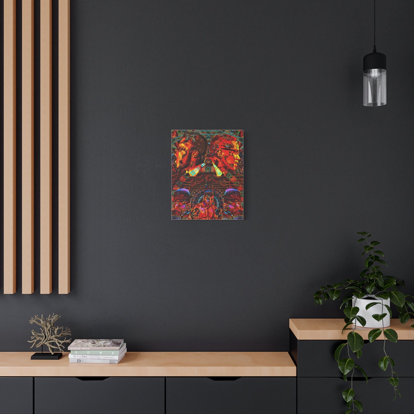 Vibrant Matte Canvas Art - Colorful Abstract Portraits
