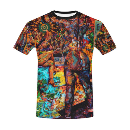 Men's All Over Print Crew Neck T-Shirt(T40-2)