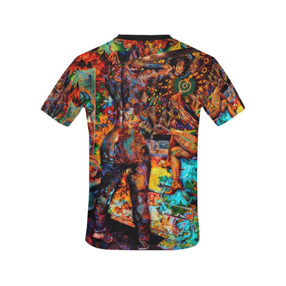 Men's All Over Print Crew Neck T-Shirt(T40-2)