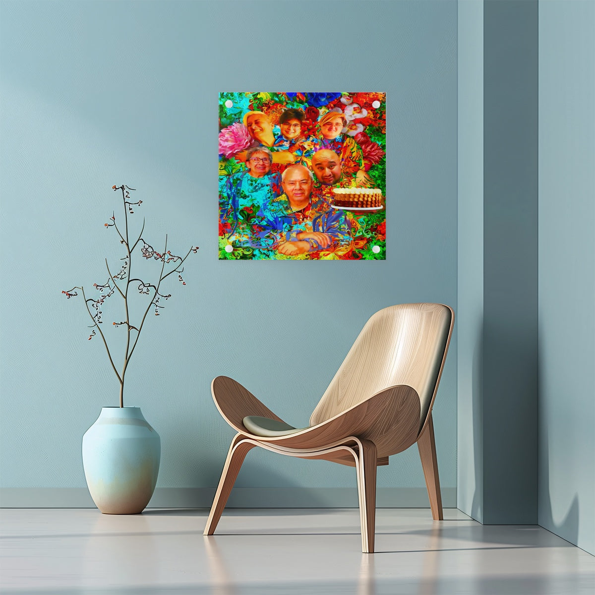 Acrylic Wall Art Prints Square (Punched Type)